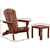 Gardeon 3pc Outdoor Setting Chairs Table Wooden Adirondack Lounge Garden