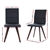 Artiss 2x Dining Chairs Retro Chair metal Leg High Back PU Leather Black