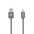 mbeat MB-ICA-GRY Space Gray Metal Braided MFI Lightning Cable