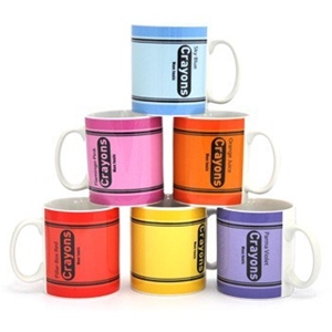 Crayon Mugs - Custard Yellow