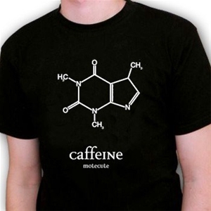 Caffeine Molecule T-Shirt - Medium