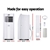 Devanti Portable Air Conditioner 4-In-1 Mobile Fan Dehumidifier 18000BTU
