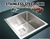 430x455mm Handmade 1.5mm Stainless Steel Kitchen Sink with Square Waste