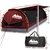 WEISSHORN King Single Camping Swags Canvas Swag Tent with Mattress Red