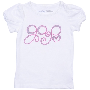 Gap Toddler Girls Glitter Logo T-Shirt