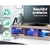 Artiss TV Cabinet Entertainment Unit RGB LED Glass Shelf Storage 150cm Oak
