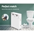Artiss Bathroom Storage Toilet Cabinet Caddy Holder Drawer Wheels White
