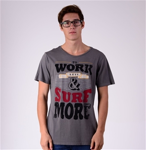 Rusty Mens Less Work T-Shirt