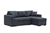 Eva 2.5 Seater Sofa Bed with Storage Chaise - River