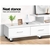 Artiss TV Cabinet Entertainment Unit Stand Wooden 160CM To 220CM White