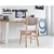 Artiss x2 Dining Chairs Retro Replica Kitchen Wood Chair Fabric Pad Beige