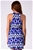 Zhouk Zip Front Sleeveless Printed Dress