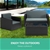 Gardeon Patio Furniture Sofa Set Outdoor Lounge Setting Aluminum Wicker