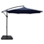 Instahut 3M Umbrella w/50x50cm Base Cantilever Sun Stand UV Garden Navy