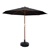 Instahut 3M Umbrella w/Base Outdoor Pole Umbrellas Garden Stand Deck Black