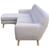 Sarantino Linen Corner Sofa Lounge L-shaped w/ Chaise Light Grey