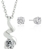 Fuchsia Infusion Stud Earrings & Matilda Bling Twist Pendant & Chain Set