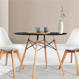 Artiss Round Dining Table 4 Seater 90cm 
