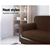 Artiss 2-piece Sofa Cover Elastic Stretch Protector 1 Seater Coffee