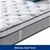 King Mattress in Gel Memory Foam 6 Zone Pocket Coil Soft Firm Bed 30cm