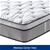 King Mattress in Gel Memory Foam 6 Zone Pocket Coil Soft Firm Bed 30cm