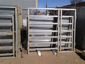 Galvanised Man Gate Panel, 2.2m(L) x 1.9