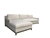 Twilight 3 Seater White Colour Sofa With Chaise