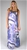 Howard Showers Indigo Fusion Beaded Halter Dress