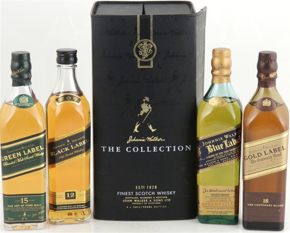 Johnnie Walker The Collection Gift Set (4 x 200mL