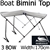 Boat Bimini Top Canopy 3 Bow 150 - 170cm Grey