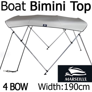 Boat Bimini Top Canopy 4 Bow 170 - 190cm