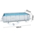 Bestway Above Ground Inflatable Rectangular Frame Swimming Pool