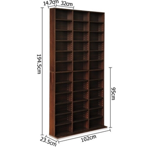 Artiss Adjustable Book Storage Shelf Rac