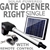 Solar Powered Single Swing Auto Motor Remote Gate Opener Right