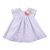 Marie Claire Baby Girls Cotton Voile Printed Dress With Contrast Rosettes