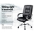 Executive PU Leather Office Desk Computer Chair - Black