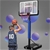 Everfit 3.05M Basketball Hoop Stand Ring Portable Height Adjustable Blue