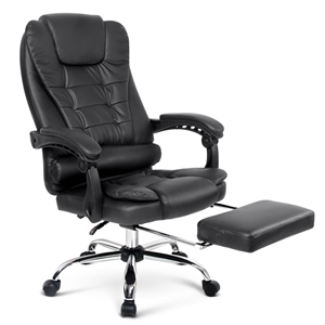 PU Leather Reclining Chair with Footrest
