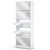 Artiss Shoe Cabinet Mirror Organiser Storage Rack White Cupboard Shelf