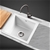 Cefito Kitchen Sink Granite Stone Laundry Top Undermount Single 450x450mm