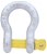 Bow Shackle, WLL 8.5T, Screw Pin Type, Grade S, Yellow Pin. Buyers Note - D