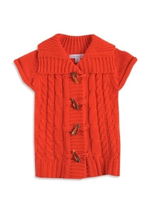Pumpkin Patch Girl's Toggle Front Cable 