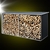 Giantz Log Storage Shed Galvanised Steel Outdoor Firewood 3.5m³ Shelter