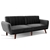 Artiss Sofa Bed 3 Seater Futon Couch Recline Chair Wooden 207cm Velvet Grey
