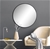 80cm Round Wall Mirror Bathroom Makeup Mirror Della Francesca