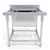 SOGA S/S Work Bench Sink Commercial Restaurant Kitchen Food Prep 70*70*85cm
