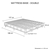 Mattress Base Ensemble Double Wooden Slat in Chaorcoal with Removable Cover