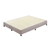 Mattress Base Ensemble King Wooden Slat in Beige with Removable Cover