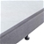 Mattress Base Ensemble King Wooden Slat in Chaorcoal with Removable Cover