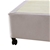 Mattress Base Ensemble Queen Wooden Slat in Beige with Removable Cover